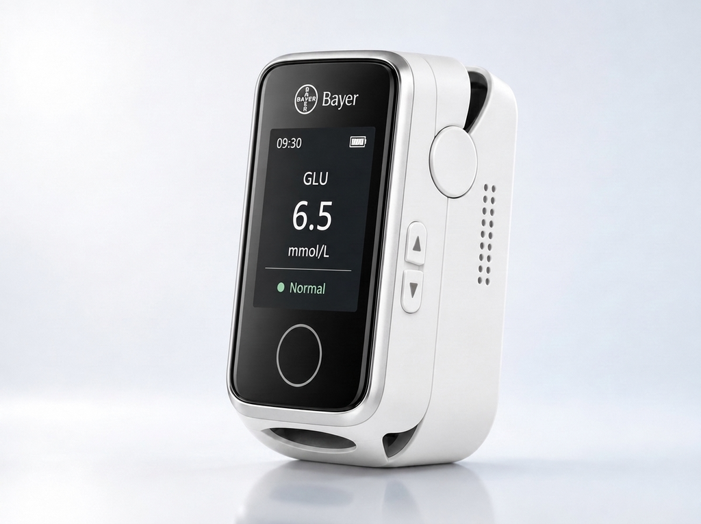 Bayer Glucometro 12 in 1 – Misuratore di Glicemia Non Invasivo Senza Puntura, Digitale e Portatile